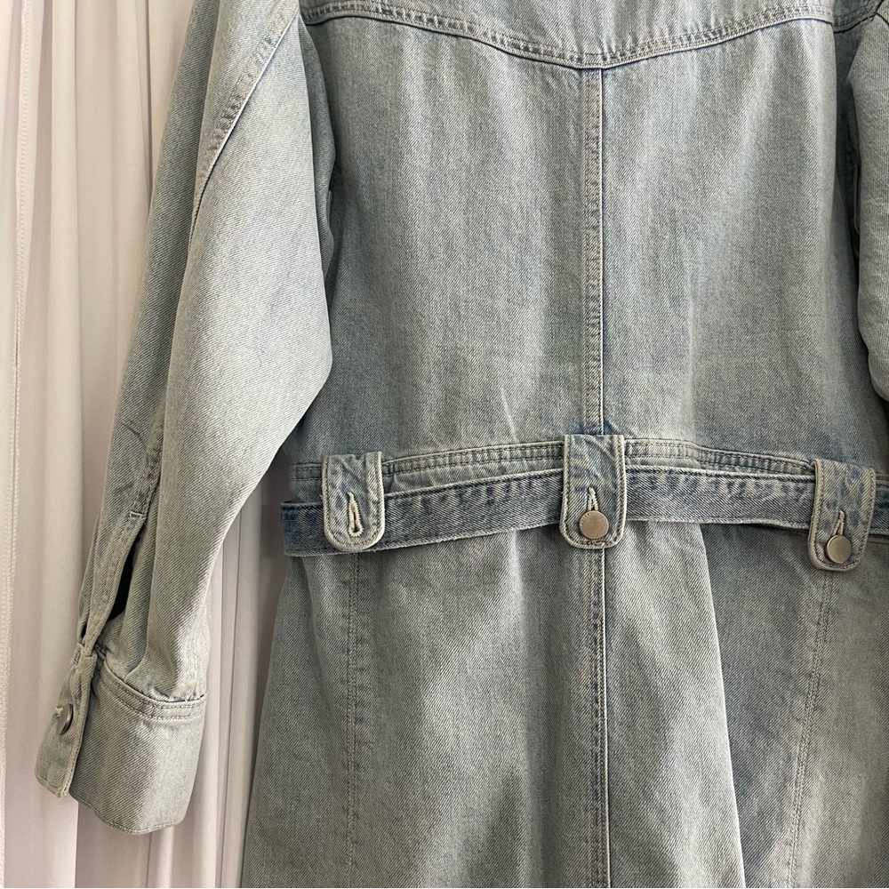 DL1961 Coletta Belted Denim Mini Shirt Dress - Picture 11 of 11
